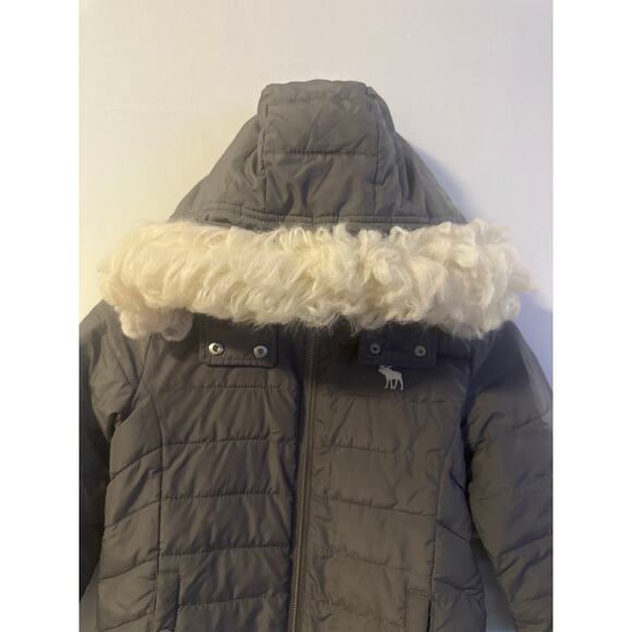 Ambwrcrombie and Fitch winter coat gray size 7/8 in great condition - Picture 5 of 9
